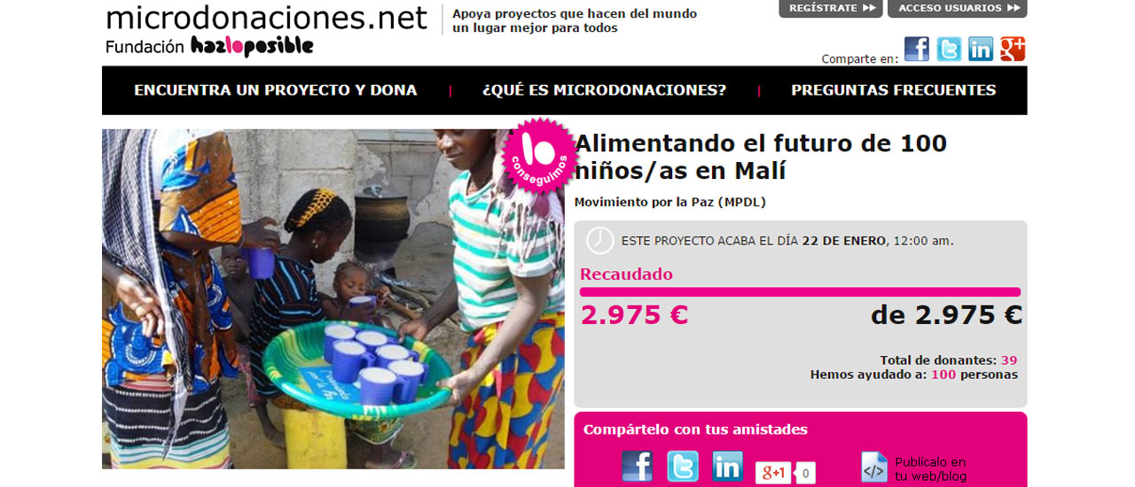 Contigo, vencemos la malnutrición infantil en Malí