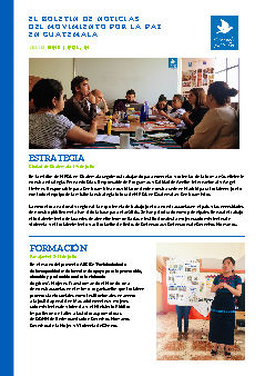 Boletín MPDL Guatemala Julio 2019 Boletín MPDL Guatemala Julio 2019