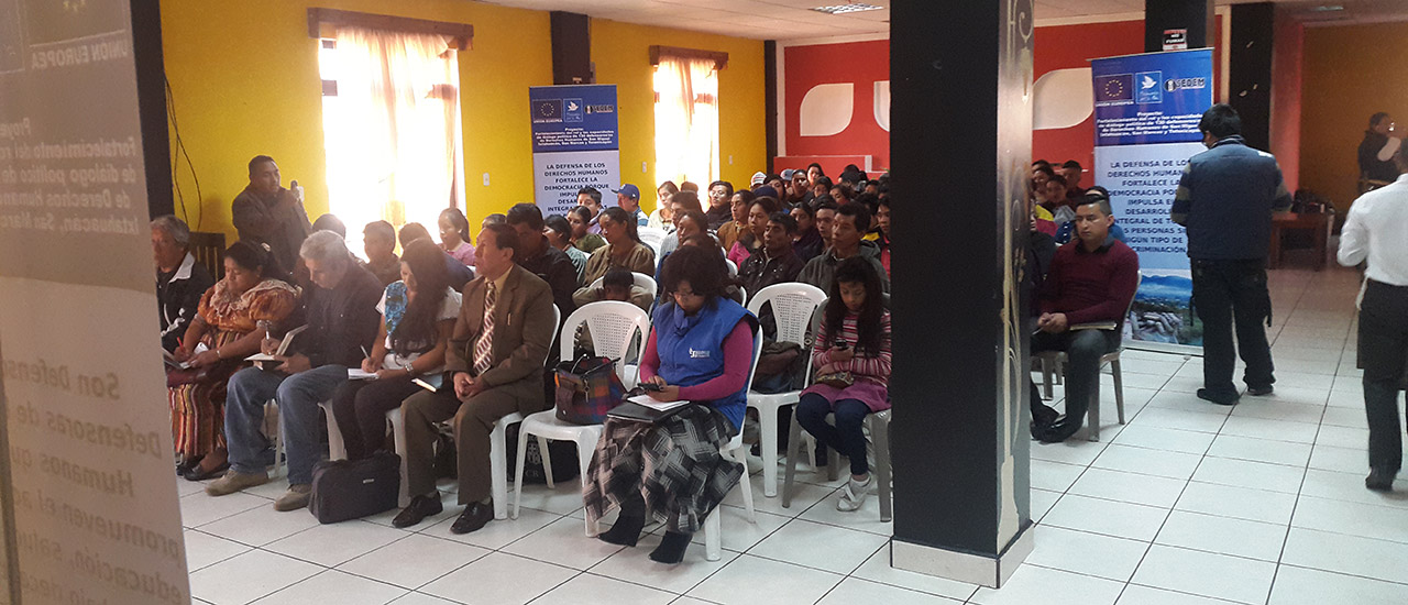 Celebración del Día Internacional de la Eliminación de la Violencia contra la Mujer en Sololá (Guatemala)