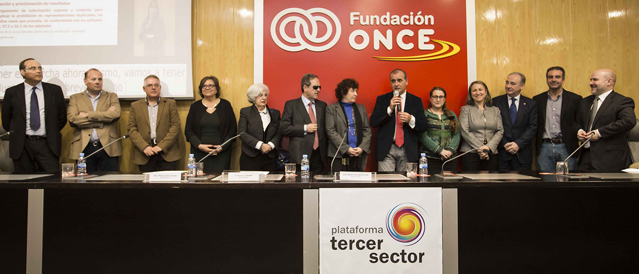 Luciano Poyato es reelegido presidente de la Plataforma del Tercer Sector
