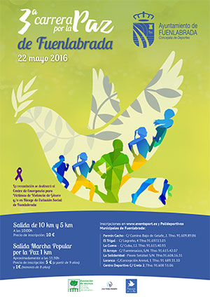 Cartel Carrera por la Paz