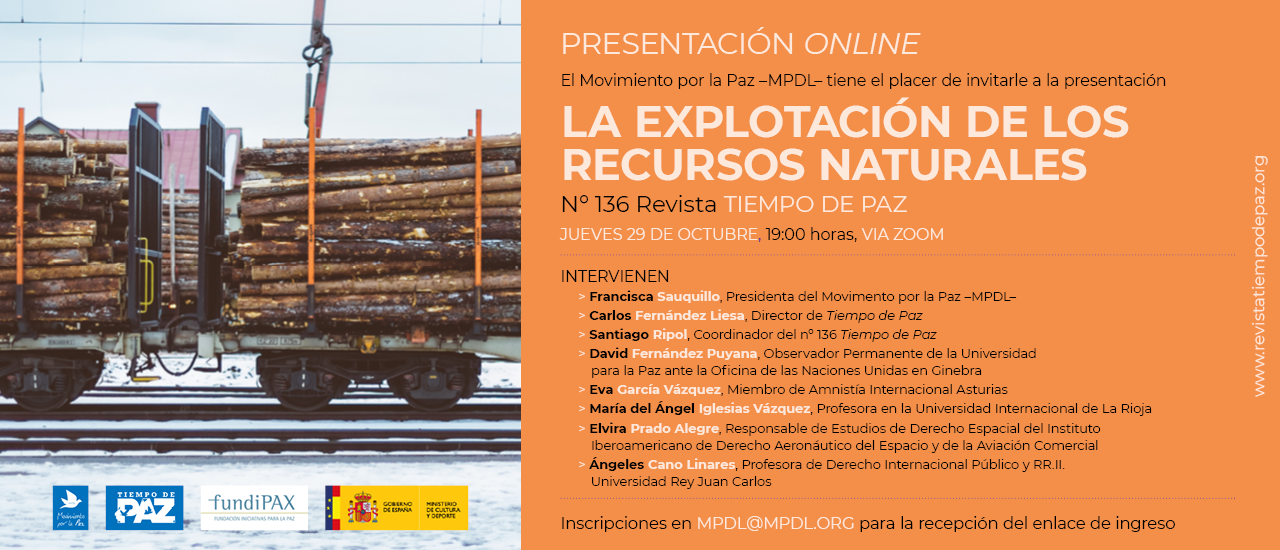 Presentación online: La explotación de los recursos naturales
