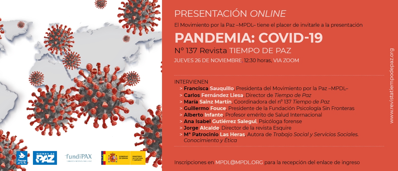 Presentación online: Pandemia COVID-19