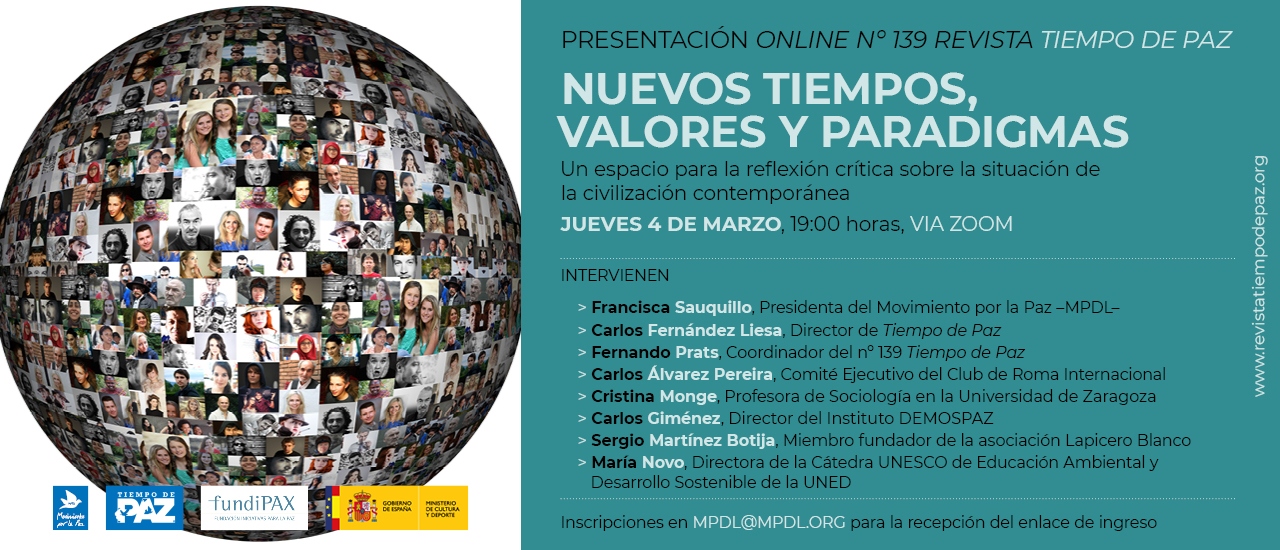 Presentación online: Nuevos tiempos, valores y paradigmas