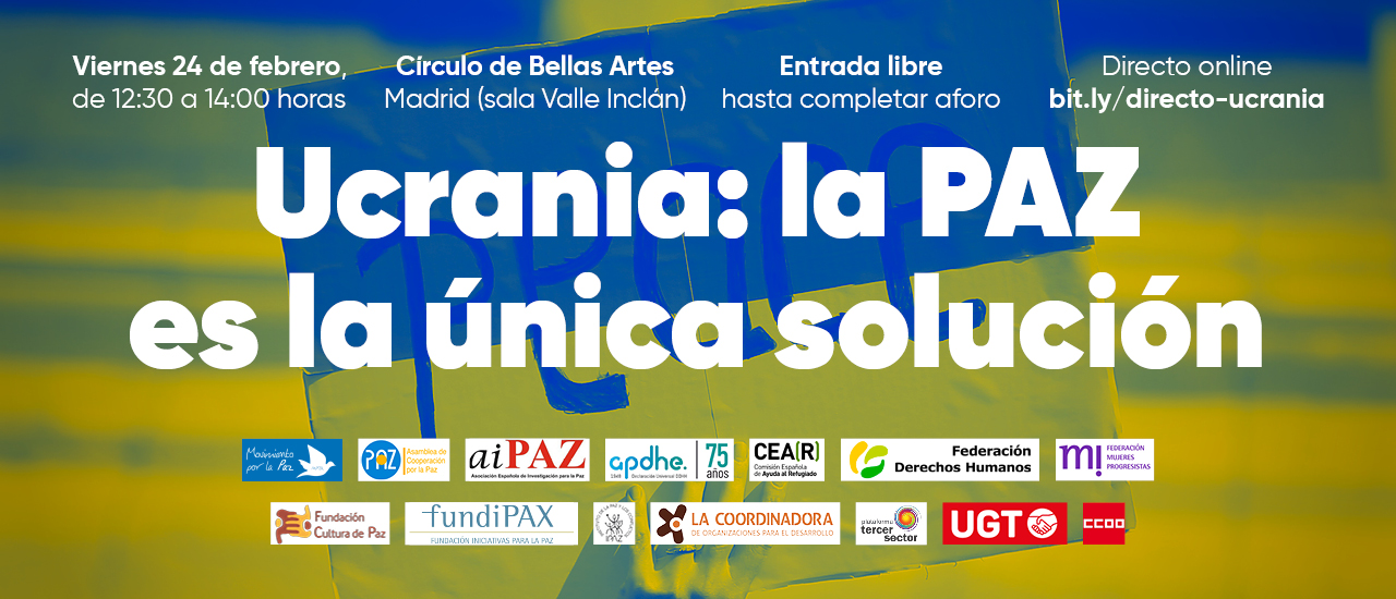 Acto ‘Ucrania: la paz es la única solución’
